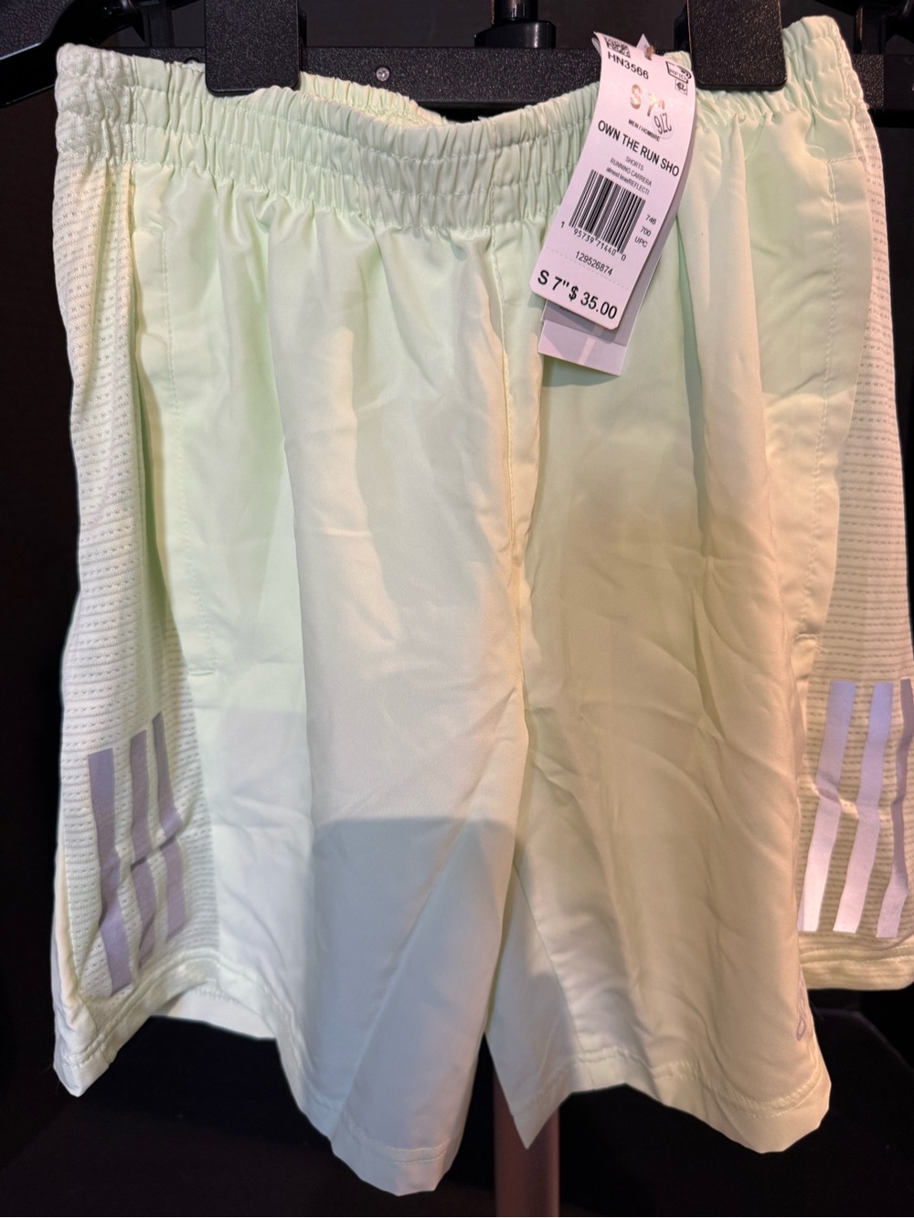 adidas Men’s Pastel Green Athletic Shorts size small